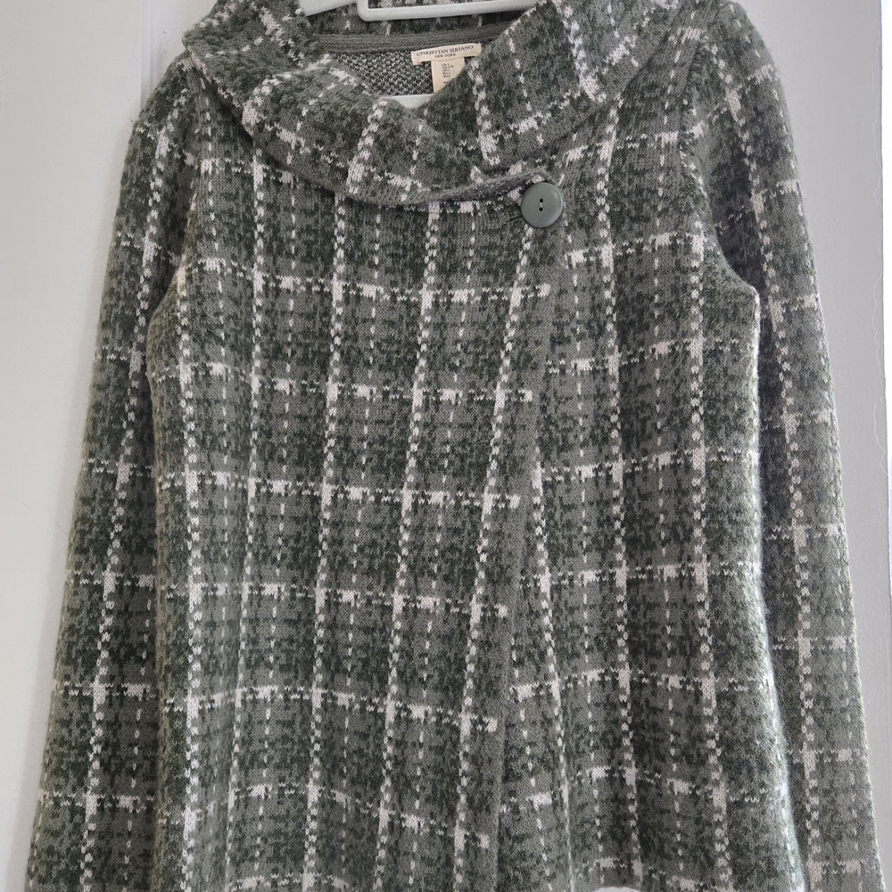 Christian Siriano Olive Knit Top
